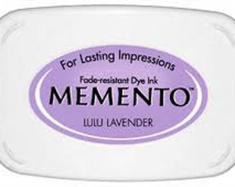 Lavender ink pad for rubber stamps Lulu Lavender Memento stamp pad --9101