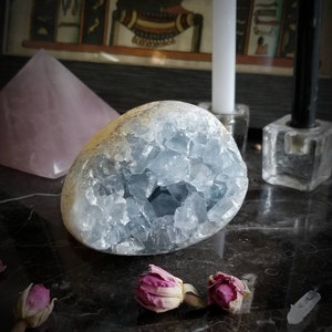 Celestite - Celestine - Raw Gemstones - Raw Geodes - Healing Crystals - Metaphysical - Reiki - Raw Crystals and Stones - Rock Collection
