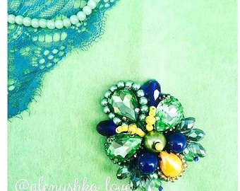 brooch handmademade with their own hands jewelry