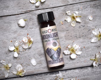 Organic Perfume MOONLIGHT Natural Fragrance Jasmine Yuzu 15ml // .5oz