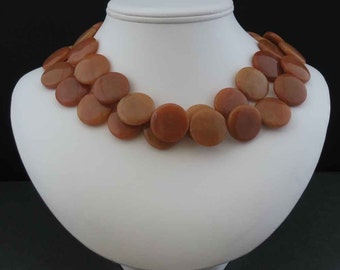Red Aventurine Two Strand Necklace