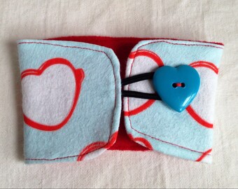 Heart Glasses Coffee Cozy