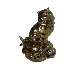 Glazed Persian Figurine/Ceramic Cremation Urn.