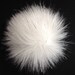 Sparkle White Faux Fur Pom Pom \ White Fur Pompom \ Fur Hat Topper