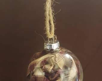 Homespun Christmas Ornaments/Bulbs