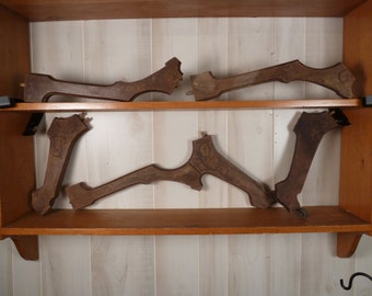 Furniture Legs Architectural Salvage Vintage Wood Scrolled Trim