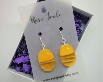 Sunflower Yellow Drop Earrings