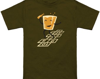 Hop-Scotch Ringspun cotton T-shirt, multiple color options available