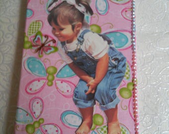 Butterfly fabric covered journal
