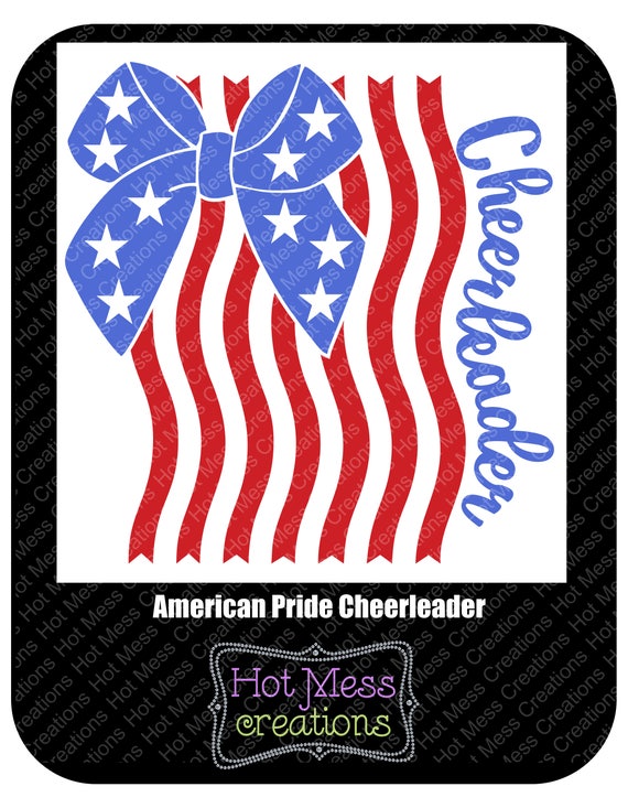 Download American Flag SVG American Pride SVG Cheerleader SVG