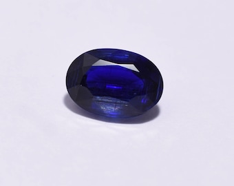 7.35 Cts , Kyanite, Gemstone, Loose Kyanite, Loose Gemstone, Natural Gemstone, Blue Gemstone, Oval Cut, Jewelry Making, Faceted Gemstone