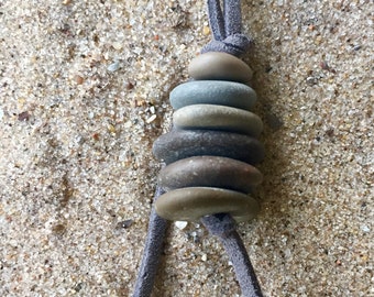 Lake Michigan beach stone "Cairn "pendant