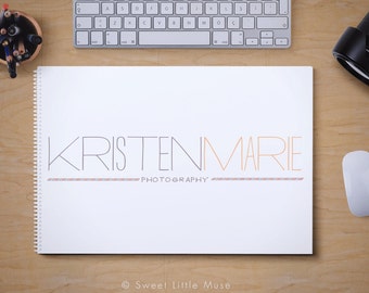 Photography Logo and watermark - watercolor logo design