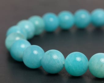 8mm Peruvian Amazonite Beaded Bracelet