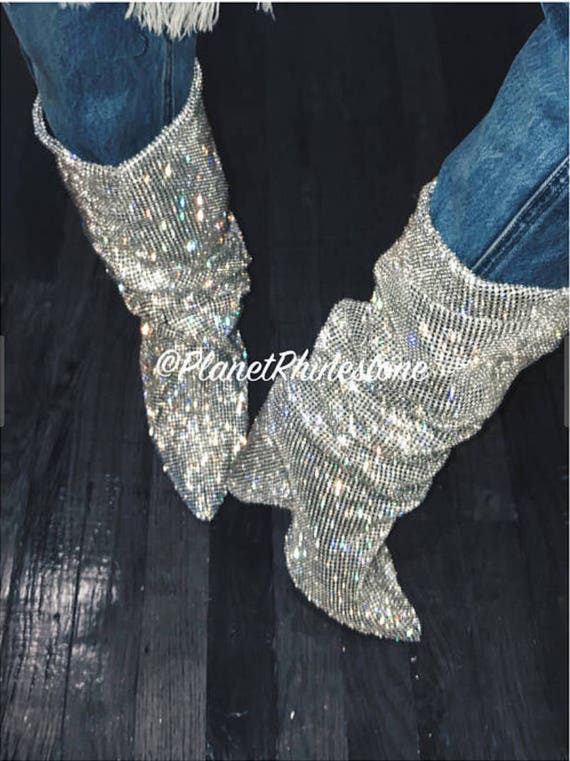 Adonia Bree DIY YSL Inspired Crystal Boots - Material