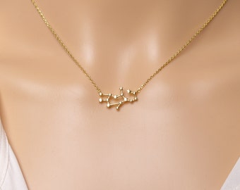 High quality Zodiac Virgo Constellation Necklace, Virgo Necklace,Virgo Pendant,Gift idea,Zodiac jewelry, celestial jewelry