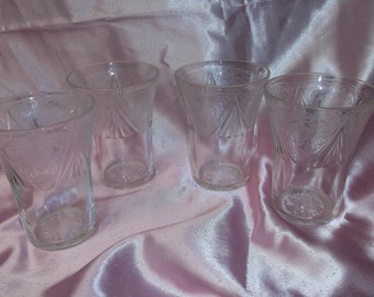 Royal Lace clear tumblers set of 4