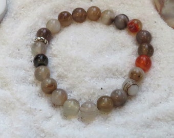 Crazy lace agate bracelet