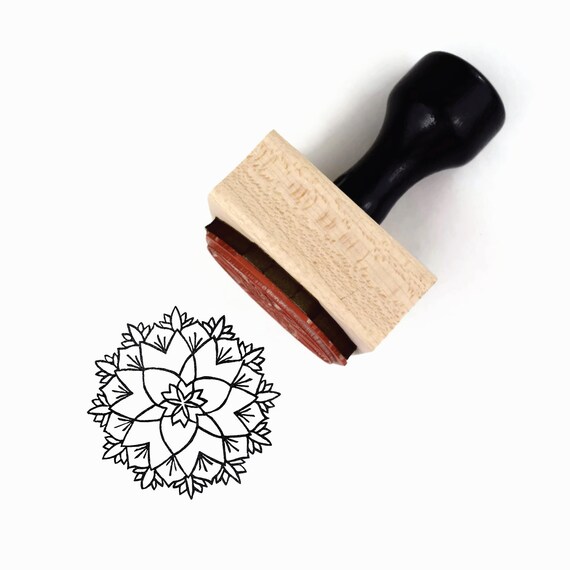 Items similar to Rubber Stamp Mandala Pattern "Delight" Mandala