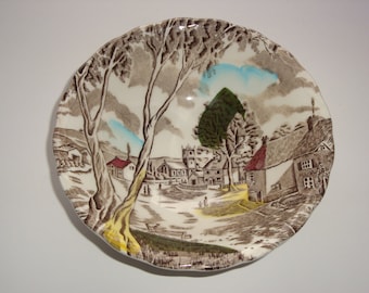 WH Grindley Tunstall England Cereal Bowl - Sunday Morning Pattern