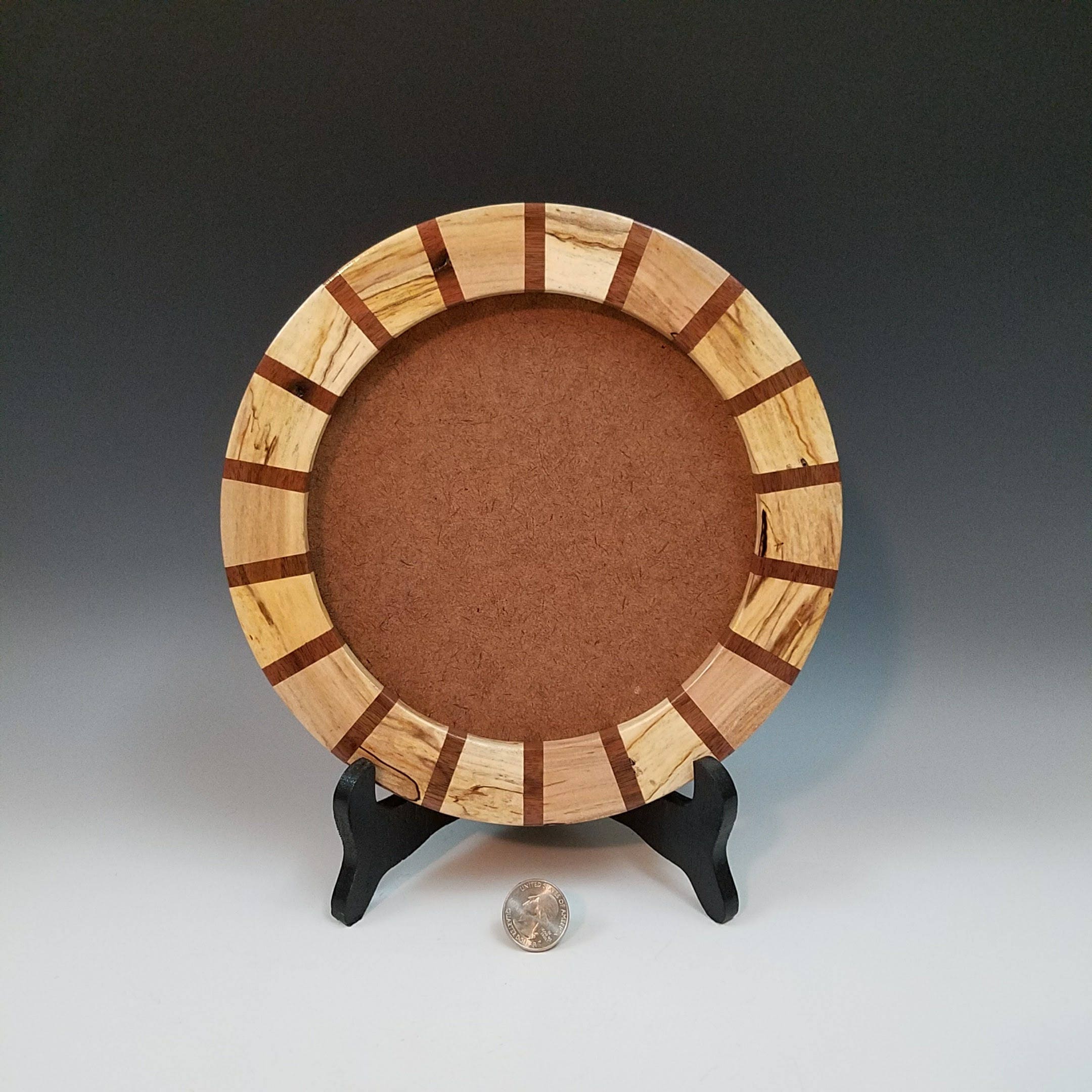 Wooden Picture Frame Spalted Maple Walnut Accents Wood