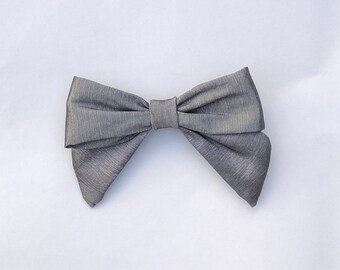 Handmade Hand folded Silver Bow