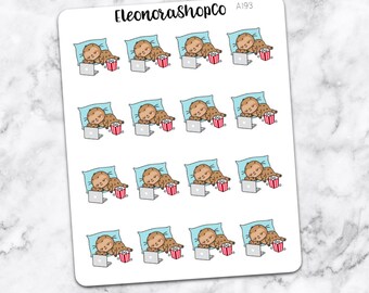 SLOTH LAZY DAY Stickers — A193