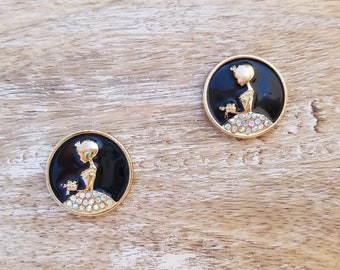 Princess needle minder for cross stitch Princess needle magnet Cross stitch magnet Needle holder Ballerina needle minder Rhinestone magnet