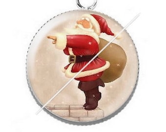 Pendant cabochon resin Merry Christmas happy holidays 7
