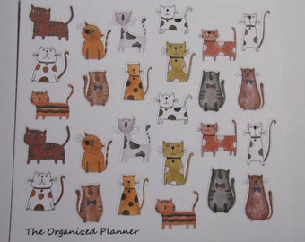 Cat Stickers/ Kitty Stickers / Cute Stickers / Planner Stickers
