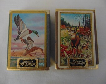 Two Decks of Duratone Playing Cards Plastic Coated