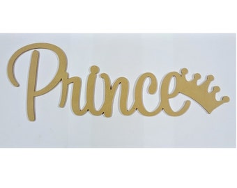 Kids Prince Letters Wall Hanging Wooden Name Sign