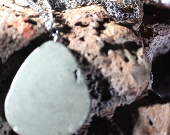 Naturally marbled stone necklace
