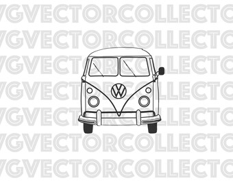 Vw bus stencil | Etsy