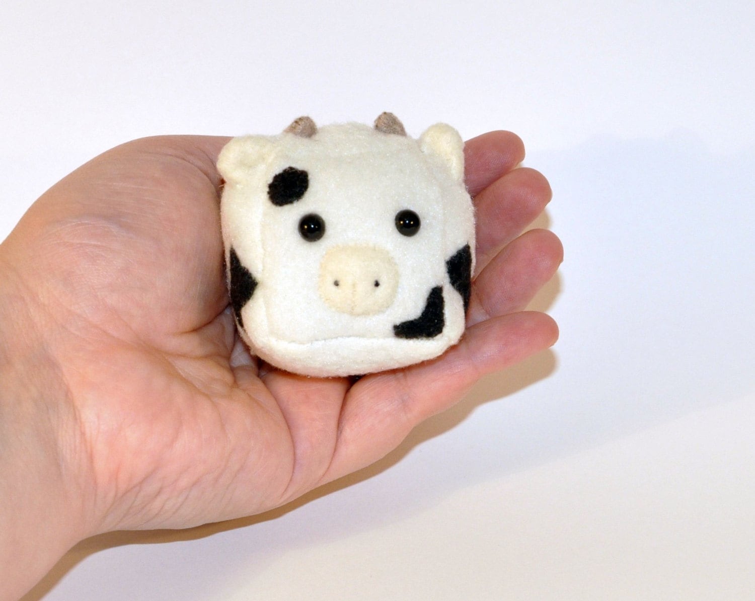 plush cow keychain