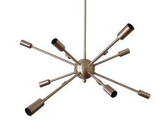 Atomic SPUTNIK 12 arm Ceiling Starburst Light 50s 60s Mid Century