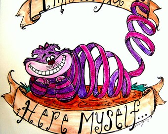 I'm Not All Here Myself Watercolor Print