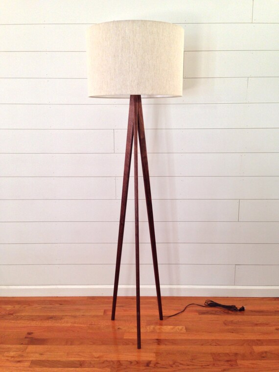 Floor Lamp Tripod Black Walnut Floor Lamp Tripod Black Walnut