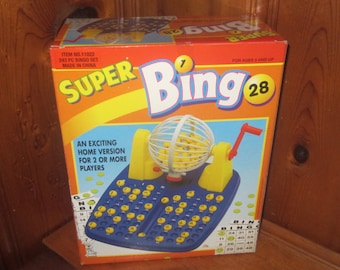 Tomland Industries Super Bingo Home Board Game Manual Ball Cage 243 Pieces 2+ Players - New