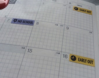Student / Academic Planner Stickers - Hobonichi, Erin Condren, Filofax, Plum Planner, Midori, Traveler's Notebook