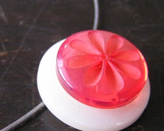 Ravishing Red - Button Pendant Necklace