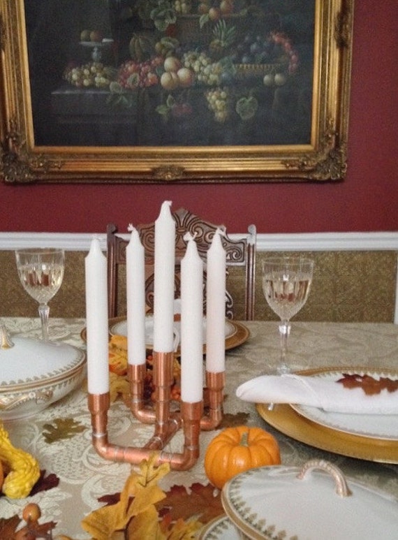 Items similar to Steampunk Candle Holder, Industrial Design Decor