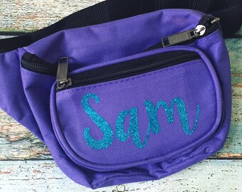Fanny Pack, Hip Bag, Sports Bag, Weather Resistant, 3 Zipper, Adjustable, Running and Fitness, Vacation, Tourist, Beach, Vacation