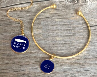 Stone Harbor Longitude Latitude Jewelry
