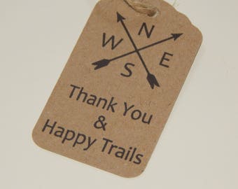 Happy trails tags | Etsy