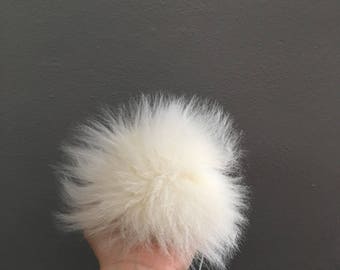 6 inch faux fur pom pom