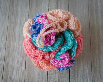 Giant Shower Loofah - Exfoliating Bath Pouf - Handmade Bath Pouf - Bath and Spa Accessory - Eco Friendly Shower Puff - Shower Scrubby