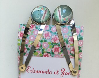 Set of 2 hair pins - Elephant