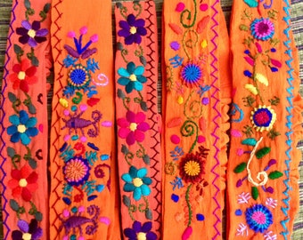 Headband from Guatemala /Flowers Headband/ Bandana Style/Cotton/Elasticated hairband/Multi-Colour hairbands/ Colourful hair accessories