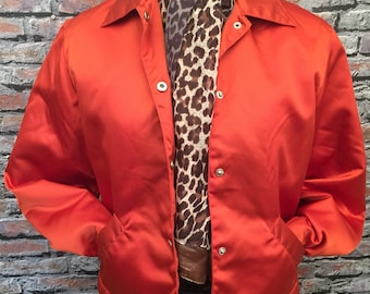 Vintage 1980's Bomber Jacket. Fleese Lined Autumn Color & Weight size Medium